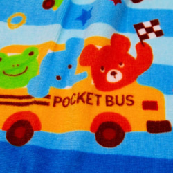 タオルエプロン（二つ折り）pocket bus 2枚目の画像