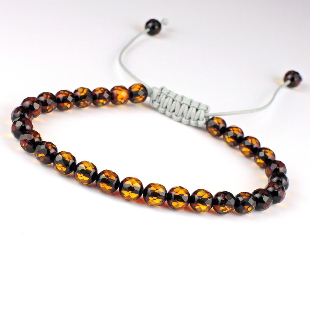 天然琥珀ブレスレット、手元のお洒落で差をつける ：BOHF028078