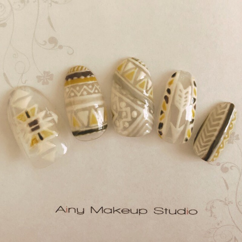 【アートネイルチップ】オルテガネイル　オーダー制作