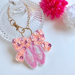 【リュウキュウアカショウビン】ビーズ刺繍ブローチバッグチャーム 851eee0edfe28425d0de3a11042d87