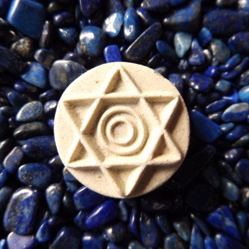 奇瑞セラミック大　六芒星 機能性セラミック奇瑞(きずい)（ミニ）お守り奇瑞 地場調整・波動調整