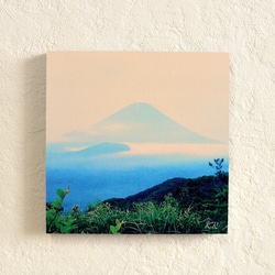 《受注制作》心を彩る【富士山 Fujisan】アートパネル《18cm×18cm》 1枚目の画像