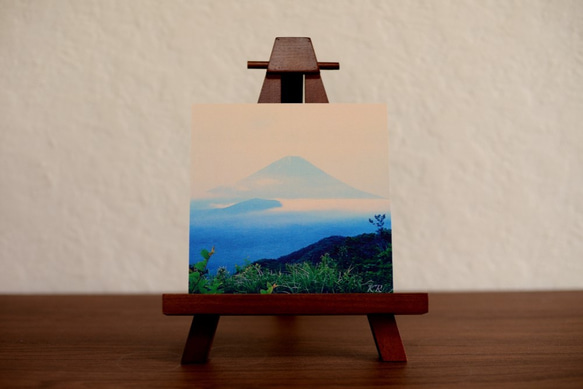 《受注制作》心を彩る【富士山 Fujisan】アートパネル《18cm×18cm》 2枚目の画像