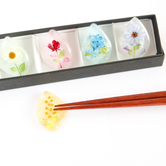 お花の箸置き(5客セット)　ギフト　母の日の贈り物にも 3枚目の画像