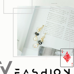 日本素材文青設計師手作 水晶之雪 針式耳環AG Fashion 第7張的照片