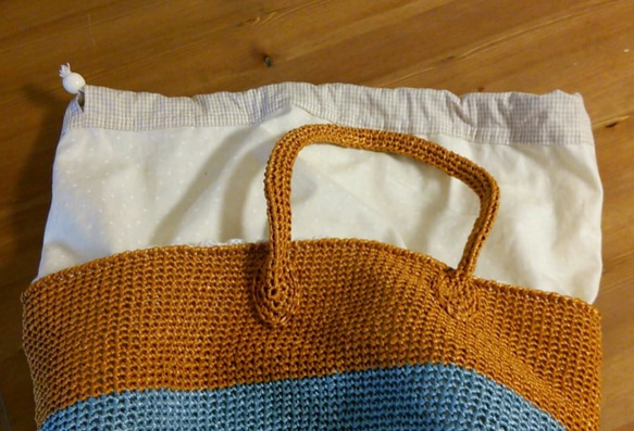 手編みサマーバッグ 2枚目の画像
