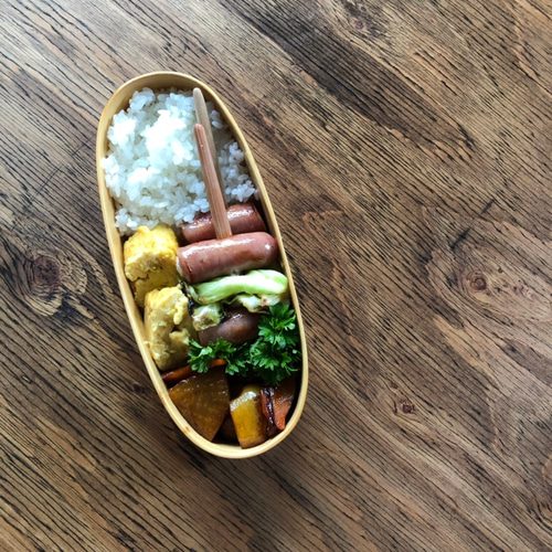 女子力アップ かわいい曲げわっぱのお弁当箱 (楕円 中) [シンプル•軽量