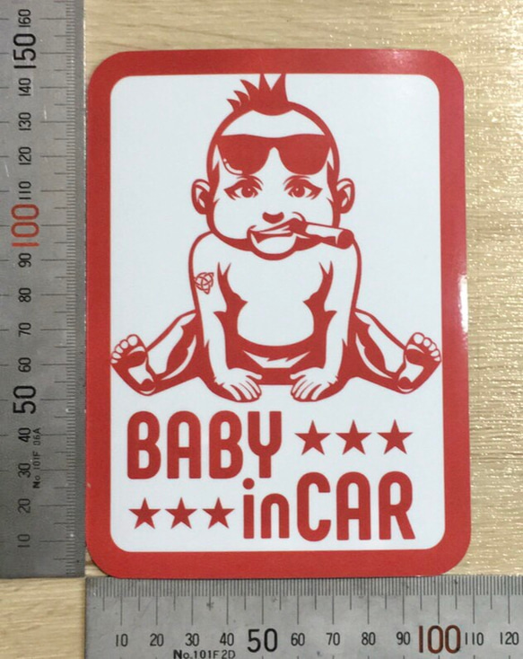 BABY IN CAR  ベビーインカー　ステッカー　赤ちゃん　ベビー　マタニティー 3枚目の画像