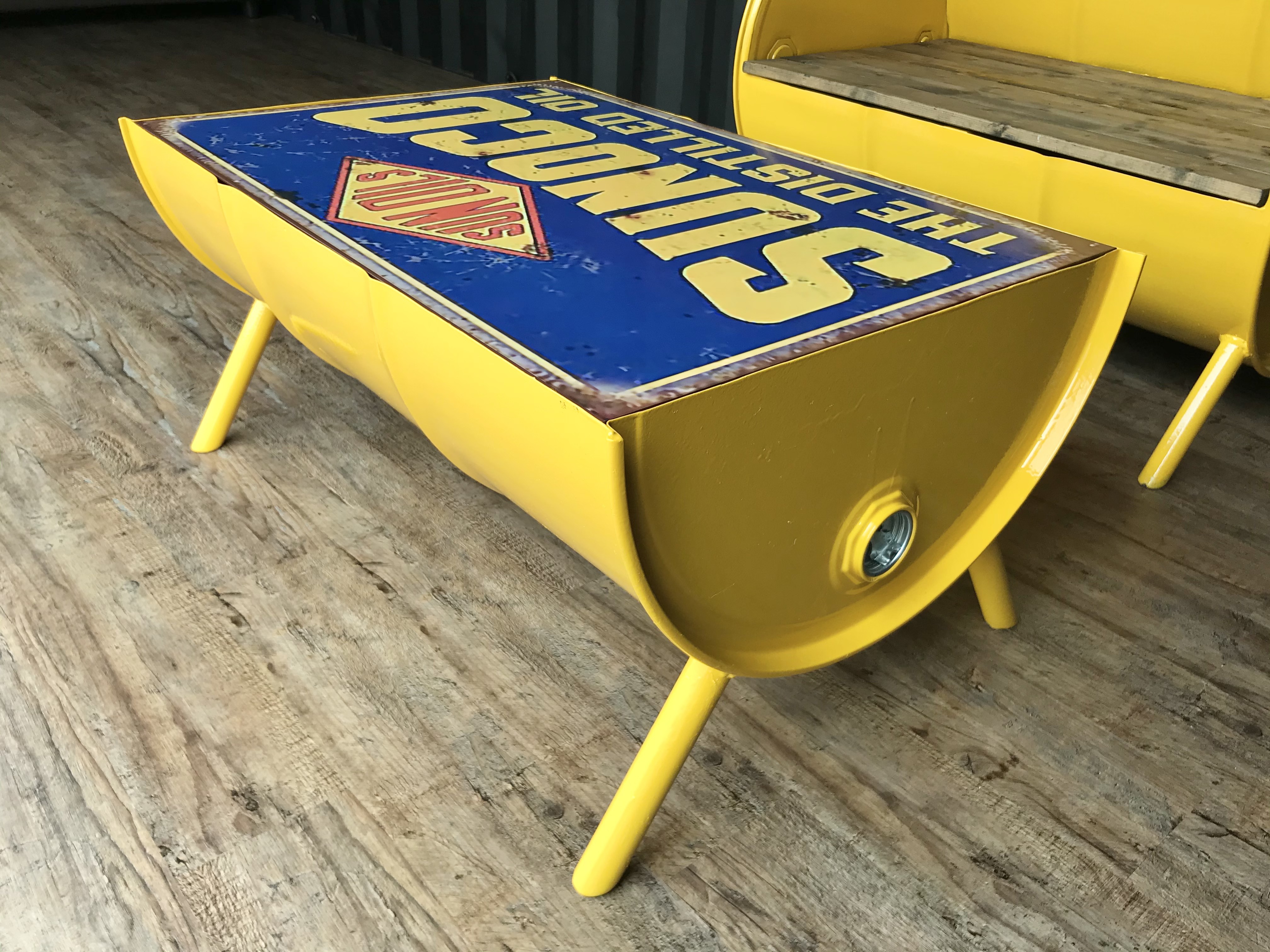 マサ　ドラム缶テーブル マサ ドラム缶テーブル ☆アメリカンヴィンテージ風☆ドラム缶