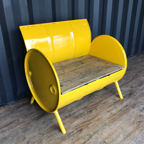 送料無料】［セット価格］ドラム缶リメイク テーブル&ソファ