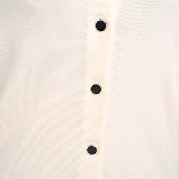 RO-78羊毛POLO領珠片長袖彈力針織套衫 第8張的照片