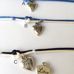 サムシング・ブルーのアンクレット love knot<3 3枚目の画像