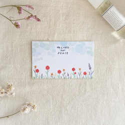野の花のメッセージカード: 主はわたしたちの平和 2枚目の画像