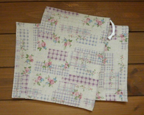 40×60 ﾗﾝﾁｮﾝﾏｯﾄ ｾｯﾄ 花柄・綿麻 その他入園グッズ *Bom* 通販 10326499