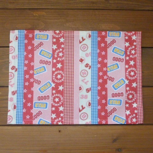 A4 ｻｲｽﾞ ﾗﾝﾁｮﾝﾏｯﾄ 3枚ｾｯﾄ 赤系 A412 雑貨・その他 *Bom* 通販 12237476