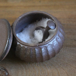 塩壺 (スプーン付き） 2枚目の画像