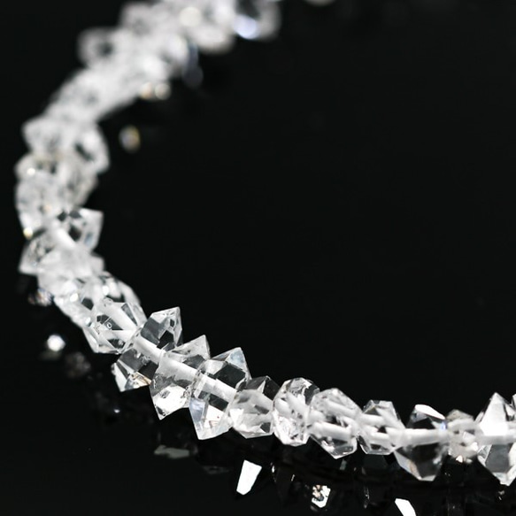 宝石質　ハーキマーダイヤモンド（2粒セット) 6.5~7.5mm　中粒 025 2枚目の画像
