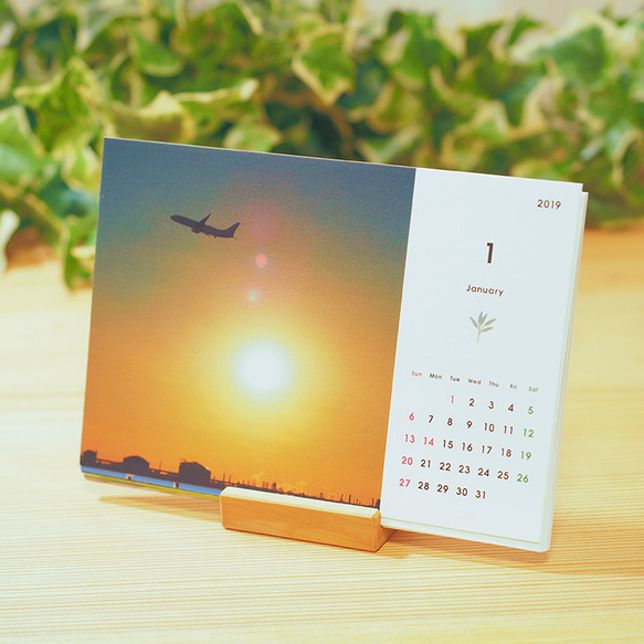 オリジナル風景花写真 卓上カレンダー2026Ａ ポストカードサイズ 月曜始まりも可 1枚目の画像