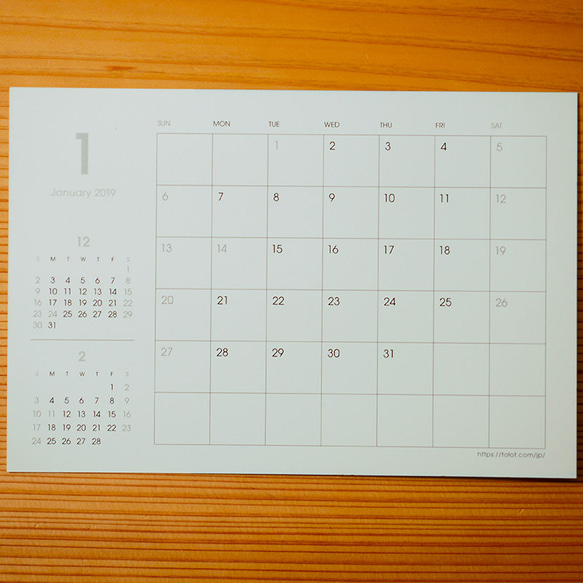 オリジナル風景花写真 卓上カレンダー2024Ａ ポストカードサイズ 4月始まり 月曜始まりも可 3枚目の画像