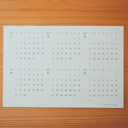 オリジナル風景花写真 卓上カレンダー2026Ａ ポストカードサイズ 月曜始まりも可 4枚目の画像