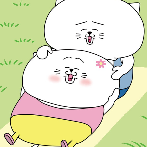 タコ上げをする猫達と猫夫婦（A4サイズ）額縁あり 絵画 ネコモトタロウ