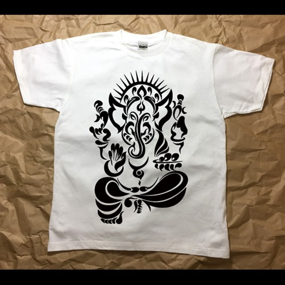 Ganesha Tシャツ ホワイト 1枚目の画像