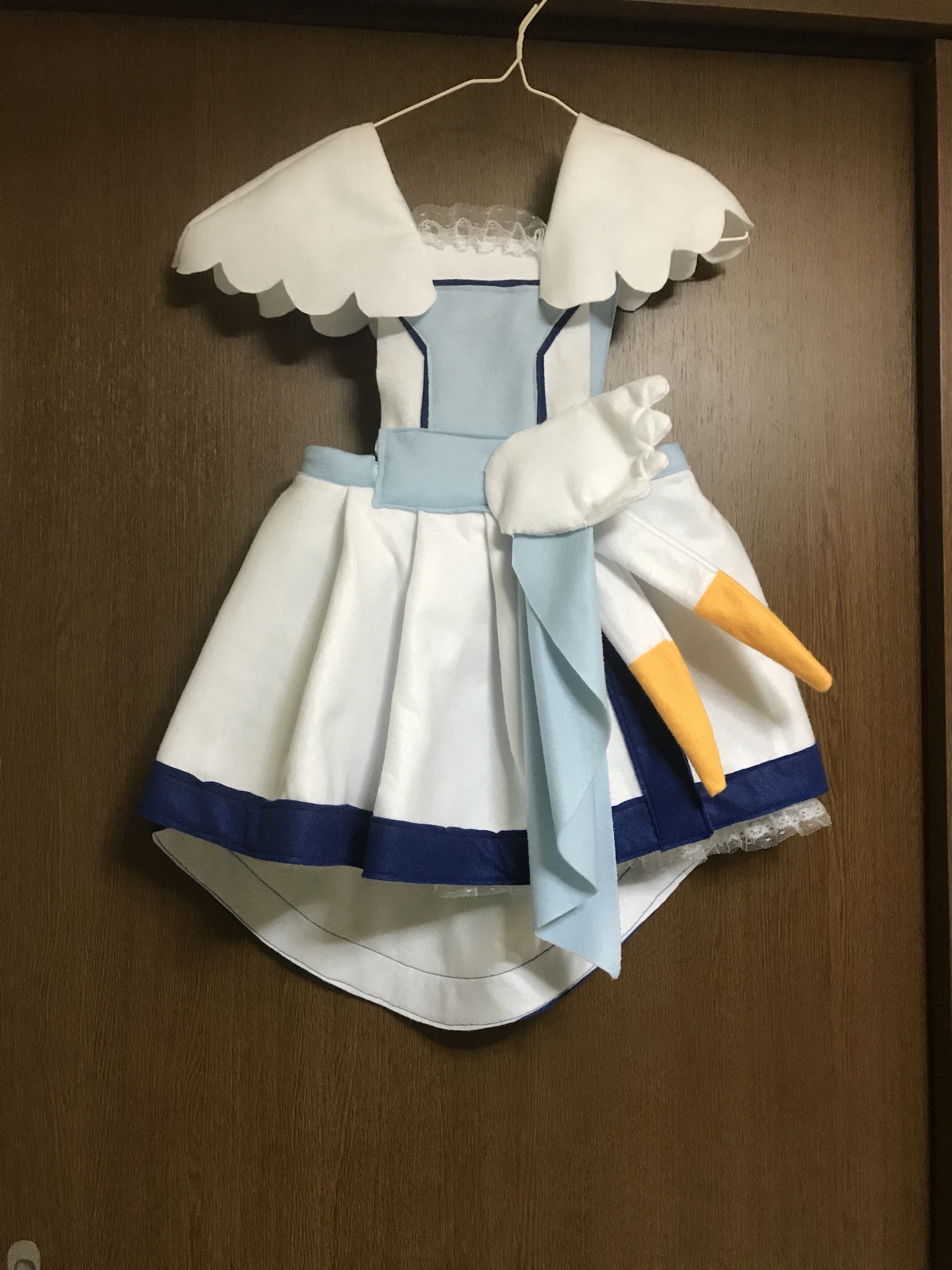 オーダーメイド品 プリキュアキュアアンジュ風エプロン衣装 子供服