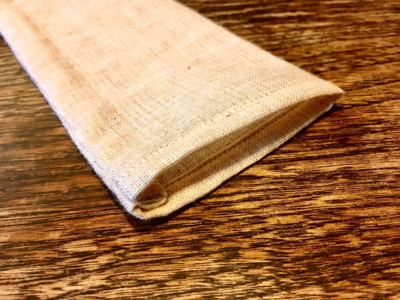 オーガニックコットンガーゼ　亜麻の実100％アイピロー 4枚目の画像