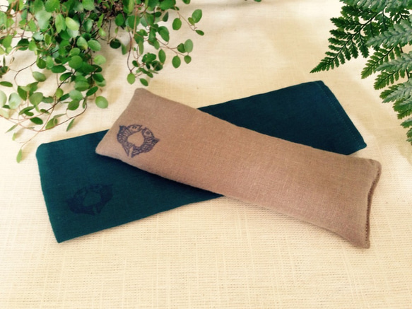 ヨガ　亜麻の実100％コットンアイピロー 1枚目の画像