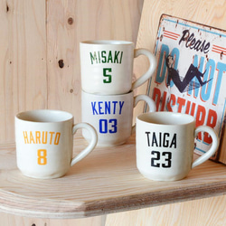 《送料無料》名入れ アメカジ ぽってり マグ Mug 300ml /n23 1枚目の画像