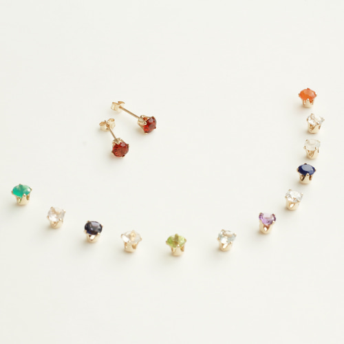 選べる 誕生石 一粒 ピアス ☆GOLD☆ 楽天市場】誕生石 ピアス ジュエリー 選べる 12石 ラウンド 3mm