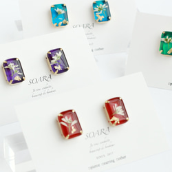 【選べるカラー】ユーフォルビアの耳飾り　ーbotanical jewelry— 8枚目の画像