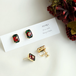 【Creema限定】[petit] Christmas rose　botanical jewelry 4枚目の画像