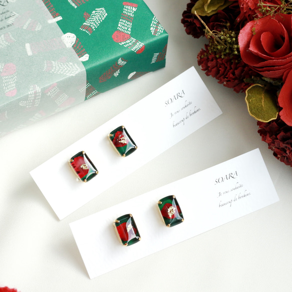 【Creema限定】[petit] Christmas rose　botanical jewelry 5枚目の画像