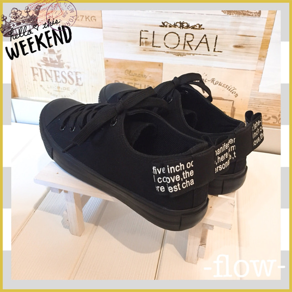 22.5〜25cm】うしろリボンスニーカー/アルファベット/8色展開