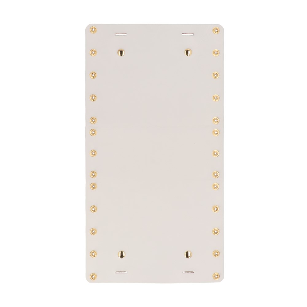 バラバラになる革バック‼リムーバルバックパーツ 【本体１個ホワイト/ホックゴールド】