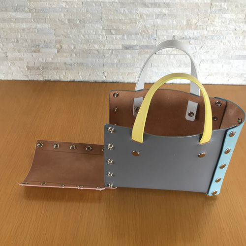 バラバラになる革バック‼︎リムーバルバック トートバッグ mmko
