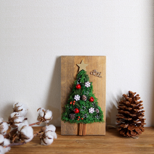 Creema限定】クリスマスツリーボード ドライフラワー la renoncule