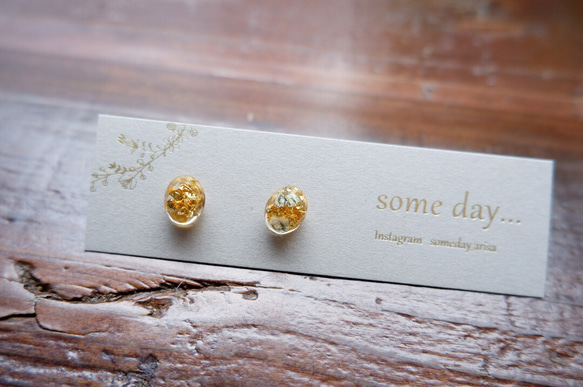 some day ... / gold Cullet ピアス 3枚目の画像