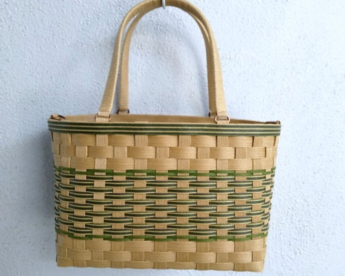 感謝セール品】大きめサイズのクラフトかごバッグ（L）クラフト