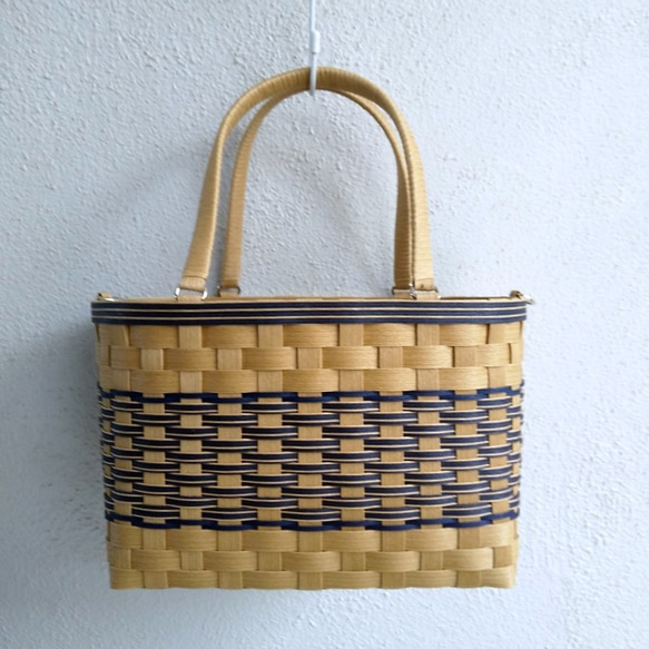 大きめサイズのクラフトかごバッグ（L）クラフト＆ヴィンテージ