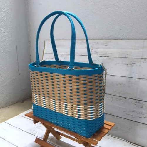 Mさま専用クラフトバンドかごバッグ特大size２個 Mさま専用クラフトバンドかごバッグ特大size2個 手作りクラフトバック