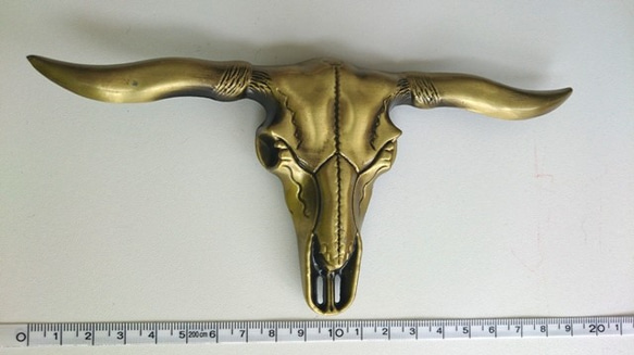 モチーフメタルバックル　BULL HEAD　バックルのみ 2枚目の画像