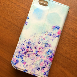 紫陽花スマホケース 2枚目の画像