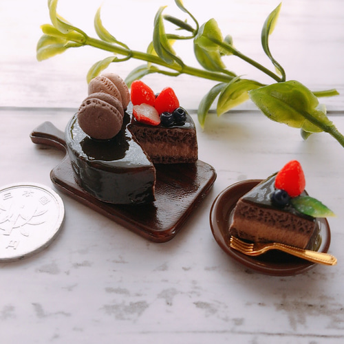 ☆ミニチュア チョコレートケーキ☆ その他インテリア雑貨 mi-mama