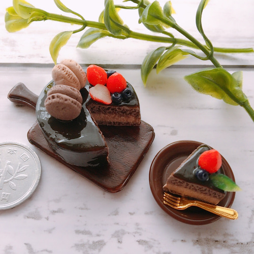 ☆ミニチュア チョコレートケーキ☆ その他インテリア雑貨 mi-mama