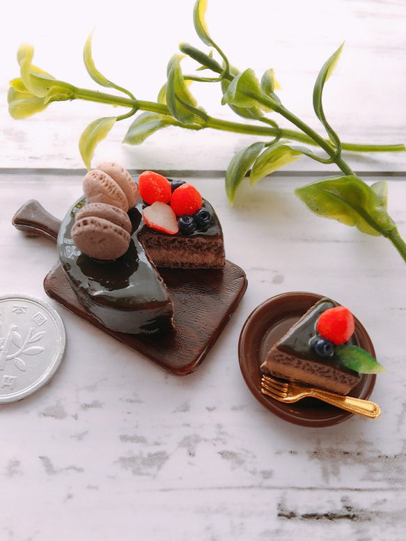 ☆ミニチュア チョコレートケーキ☆ 4枚目の画像