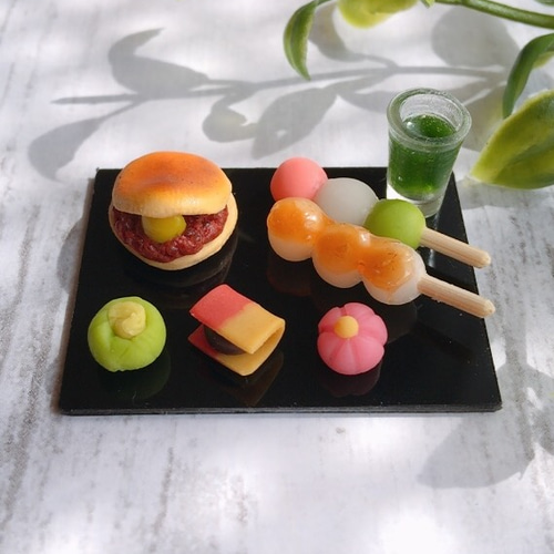☆ミニチュア 秋の和菓子セット☆ その他インテリア雑貨 mi-mama cafe