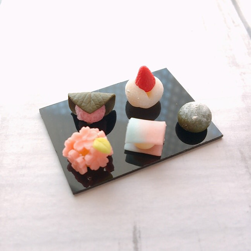 ☆ミニチュア お花見和菓子セット☆ その他インテリア雑貨 mi