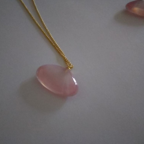 桜貝ネックレス 天然の桜貝をアクセサリーにしました。 ネックレス